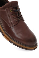 Erkek Kahverengi Bağcıklı Deri Casual Ayakkabı | Derimod