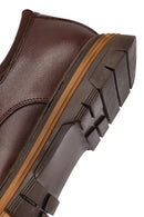 Erkek Kahverengi Bağcıklı Deri Casual Ayakkabı | Derimod