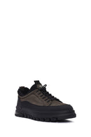 Men's Gray Lace-Up Nubuck Leather Casual Shoes | Derimod