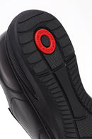 Erkek Siyah Bağcıklı Deri Casual Sneaker | Derimod