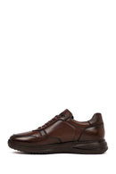 Men's Brown Lace-Up Leather Casual Sneakers | Derimod