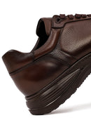 Men's Brown Lace-Up Leather Casual Sneakers | Derimod