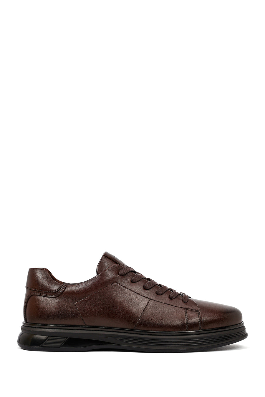 Erkek Kahverengi Bağcıklı Deri Casual Sneaker 25WFD676918 | Derimod