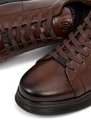 Men's Brown Lace-Up Leather Casual Sneaker | Derimod