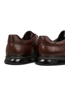 Men's Brown Lace-Up Leather Casual Sneaker | Derimod