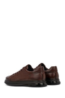 Men's Brown Lace-Up Leather Casual Sneaker | Derimod