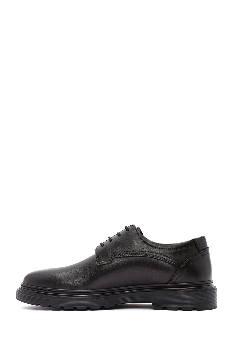 Men's Black Lace Up Leather Casual Shoes