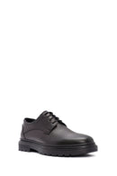 Erkek Siyah Bağcıklı Deri Casual Ayakkabı | Derimod