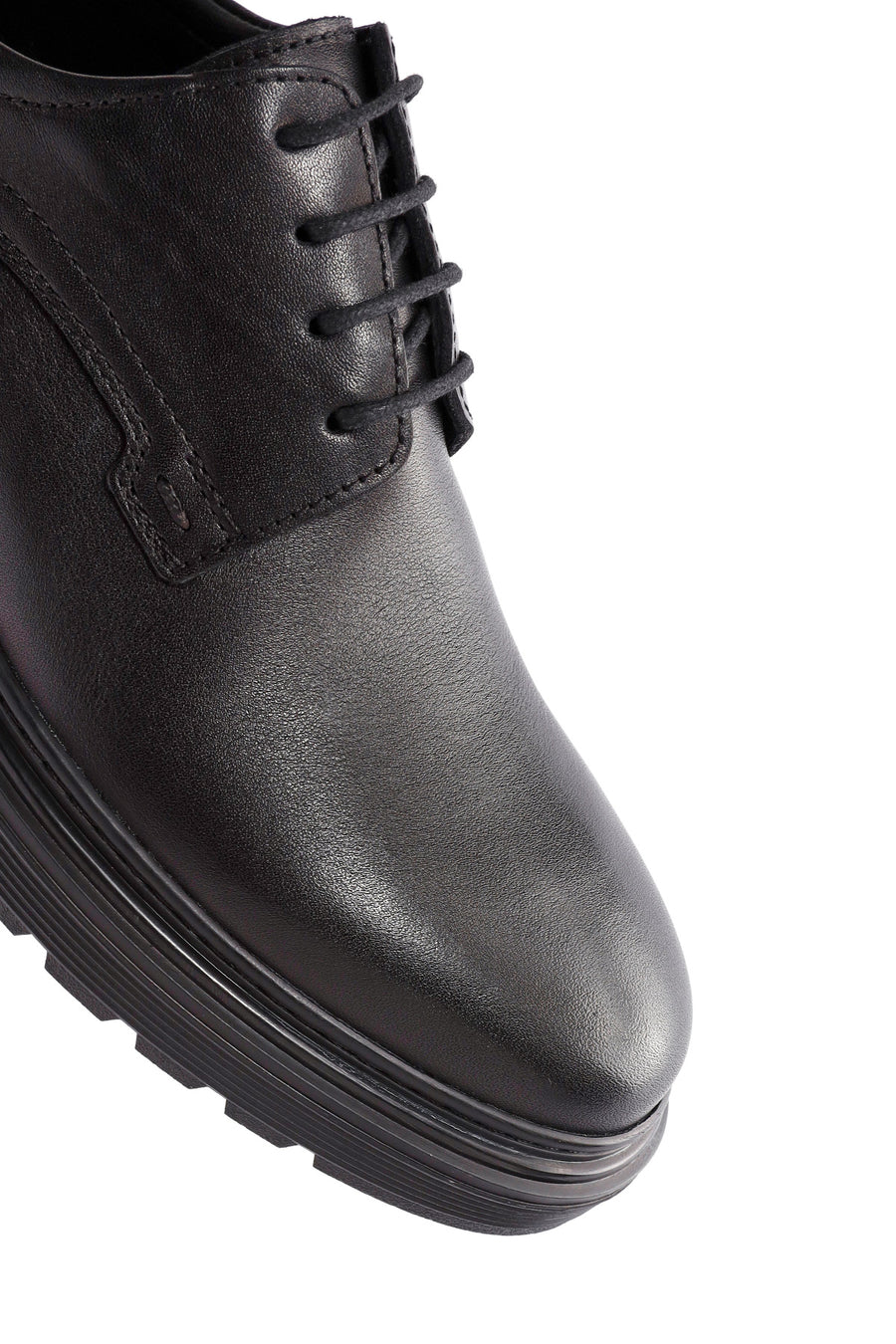 Men's Black Lace Up Leather Casual Shoes