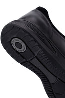 Erkek Siyah Bağcıklı Deri Casual Sneaker | Derimod