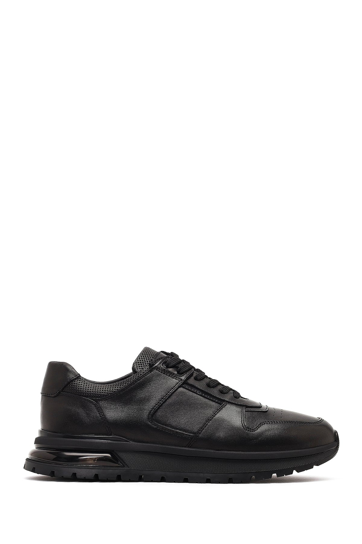 Men's Black Lace-Up Leather Casual Sneaker 25WFD677818 | Derimod