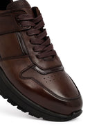 Men's Brown Lace-Up Leather Casual Sneaker | Derimod