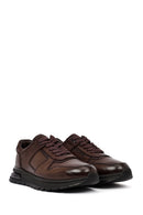Men's Brown Lace-Up Leather Casual Sneaker | Derimod