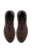 Men's Brown Lace-Up Leather Casual Sneaker | Derimod