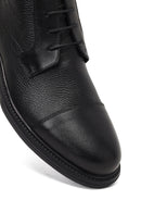 Erkek Siyah Bağcıklı Fermuarlı Deri Casual Bot | Derimod