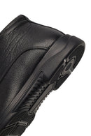 Erkek Siyah Bağcıklı Fermuarlı Deri Casual Bot | Derimod