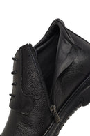 Erkek Siyah Bağcıklı Fermuarlı Deri Casual Bot | Derimod