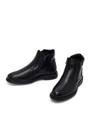 Erkek Siyah Fermuarlı Deri Casual Bot | Derimod