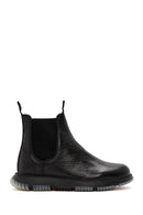 Male Black Leather Casual Chelsea Boots | Derimod