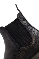 Male Black Leather Casual Chelsea Boots | Derimod