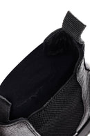 Male Black Leather Casual Chelsea Boots | Derimod