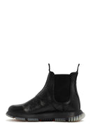 Male Black Leather Casual Chelsea Boots | Derimod