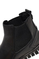 Erkek Siyah Kalın Tabanlı Deri Chelsea Bot | Derimod