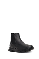 Erkek Siyah Kalın Tabanlı Deri Chelsea Bot | Derimod