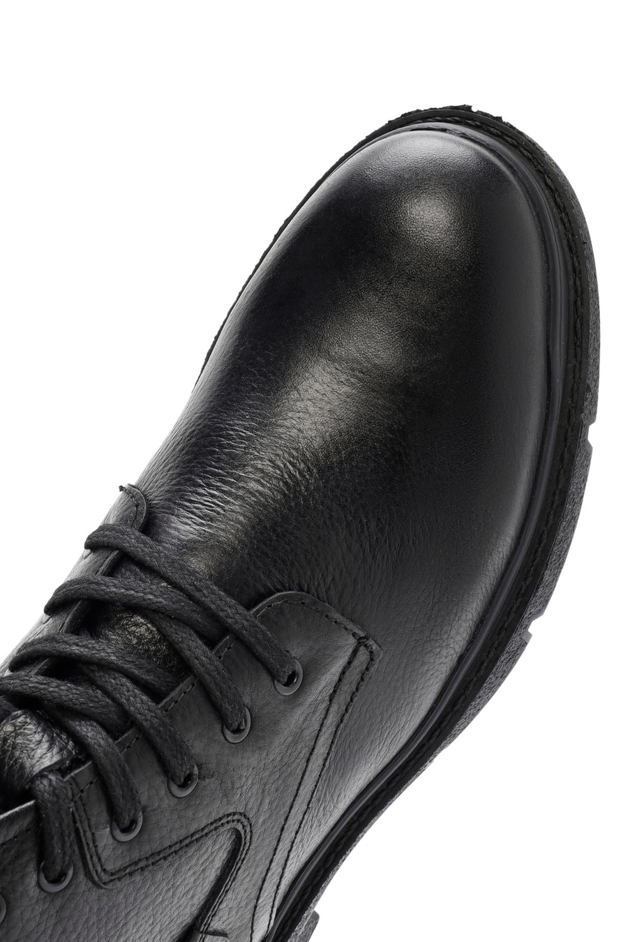 Men's Black Zippered Leather Casual Boots