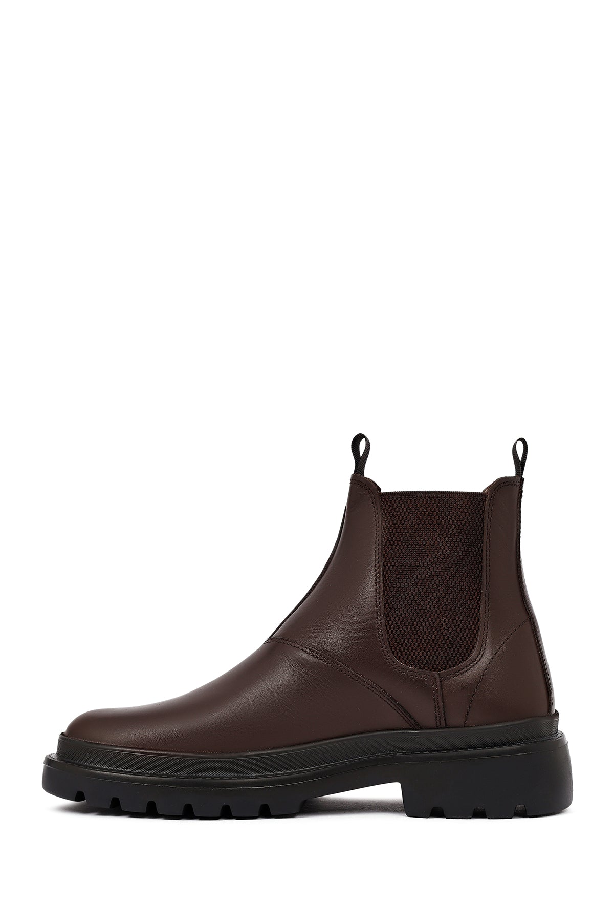 Erkek Kahverengi Deri Casual Chelsea Bot