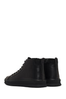 Men's Black Lace-Up Zipper Leather Sports Boots | Derimod