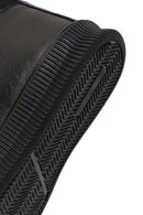 Men's Black Lace-Up Zipper Leather Sports Boots | Derimod