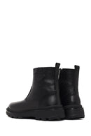 Men's Black Zippered Leather Casual Boot | Derimod