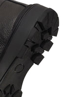 Men's Black Lace-Up Zipper Leather Casual Boot | Derimod