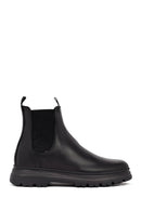 Men's Black Leather Chelsea Boot | Derimod