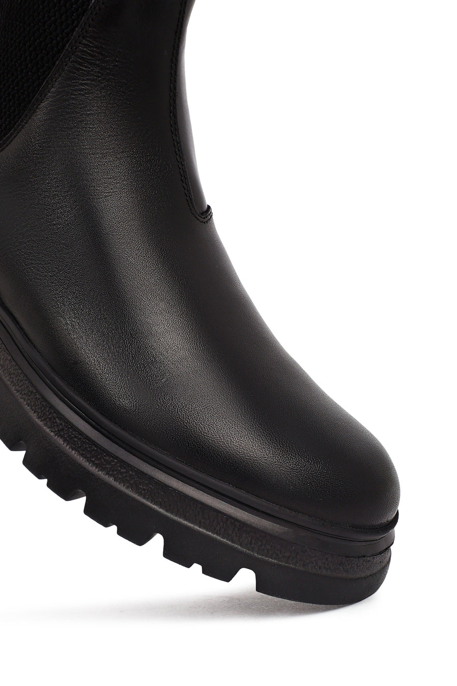 Men's Black Leather Chelsea Boot