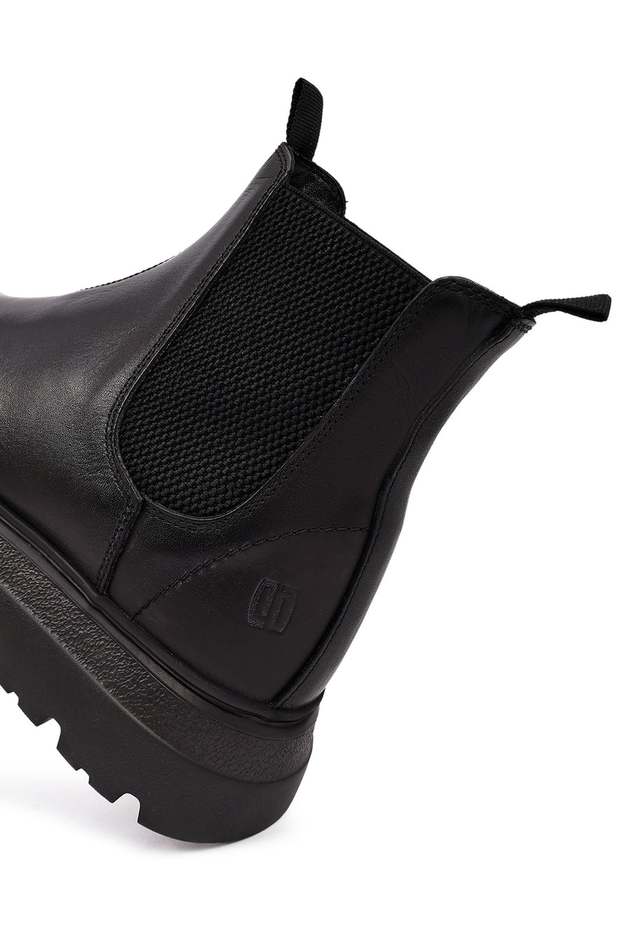 Men's Black Leather Chelsea Boot