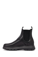 Men's Black Leather Chelsea Boot | Derimod