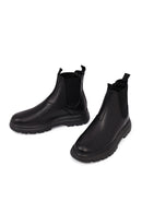 Men's Black Leather Chelsea Boot | Derimod