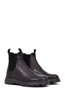 Men's Black Leather Chelsea Boot | Derimod