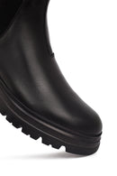 Men's Black Leather Chelsea Boot | Derimod