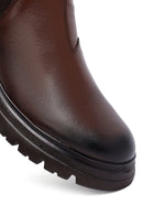 Erkek Taba Deri Chelsea Bot | Derimod