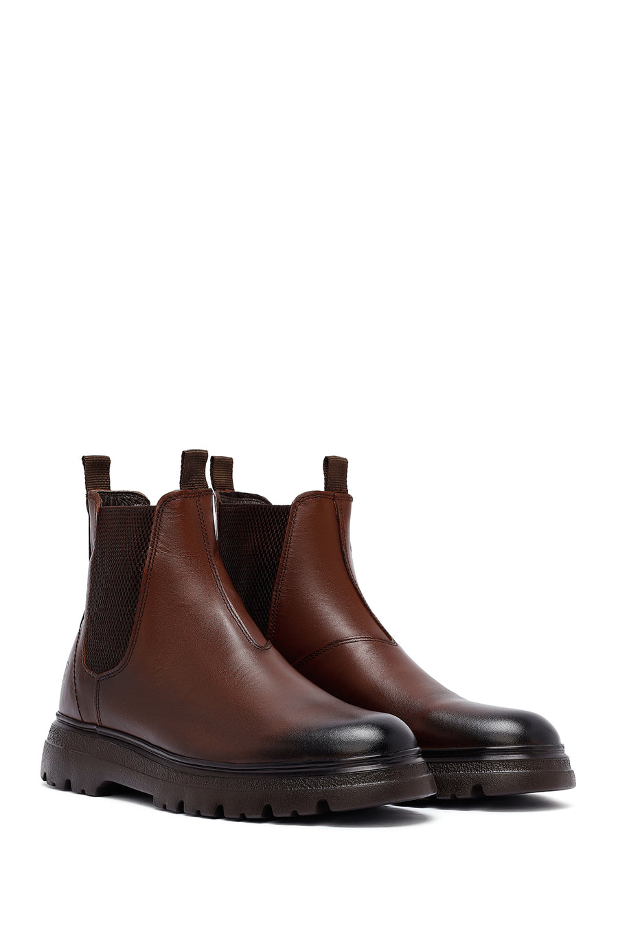 Male Tan Leather Chelsea Boots