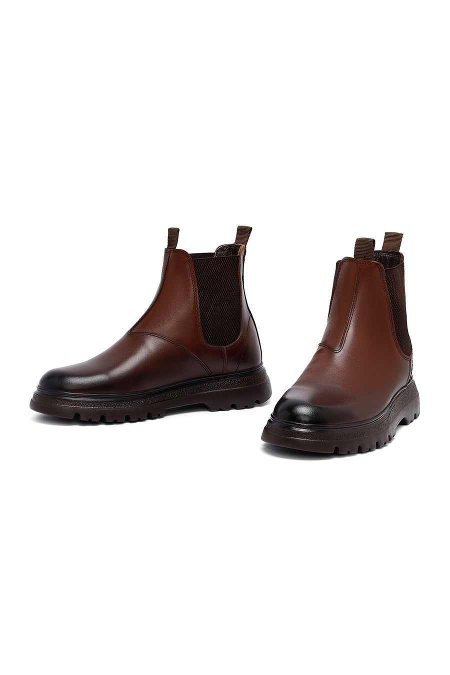 Male Tan Leather Chelsea Boots