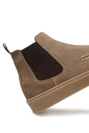 Erkek Bej Süet Deri Chelsea Bot | Derimod