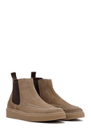Erkek Bej Süet Deri Chelsea Bot | Derimod
