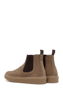 Erkek Bej Süet Deri Chelsea Bot | Derimod