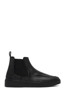 Men's Black Leather Chelsea Boot | Derimod