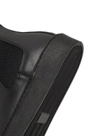 Men's Black Leather Chelsea Boot | Derimod