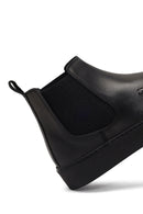 Men's Black Leather Chelsea Boot | Derimod